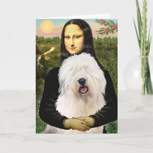 Carte Mona Lisa - Old English 3 (Devant)