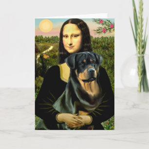 Carte Mona Lisa - Rottweiler (#3)