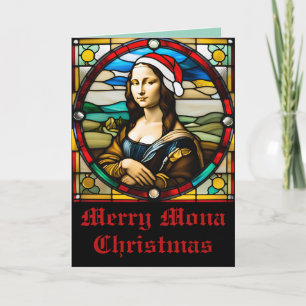 Carte Mona Lisa Vitrail Noël