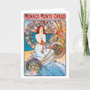 Carte Monaco, Monte-Carlo, Mucha