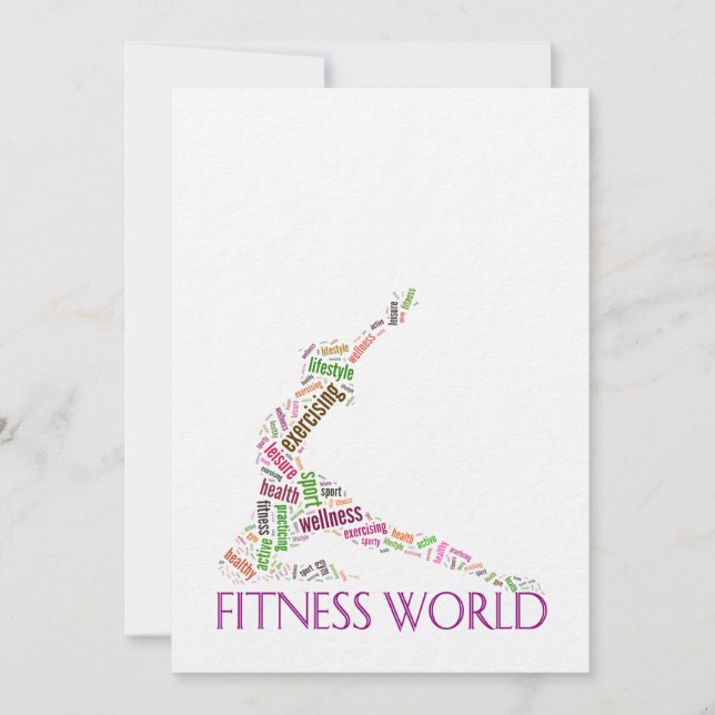 Carte Monde fitness (Devant)