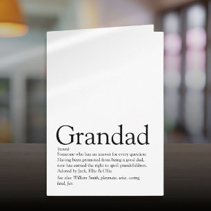 Carte Mondes meilleur que jamais Grand-pa Grand-Papa Pap