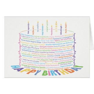 Carte mondiale de gâteau d'anniversaire - Jeu de c
