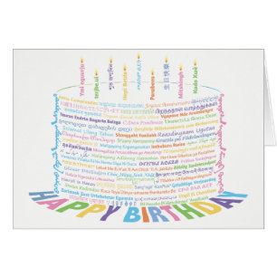 Carte mondiale de gâteau d'anniversaire - Jeu de c