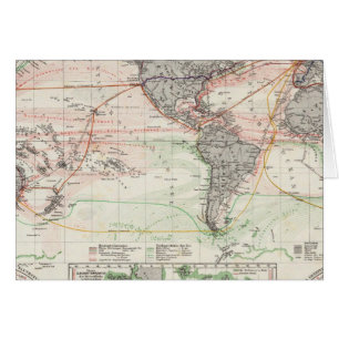 Carte mondiale des courants océaniques