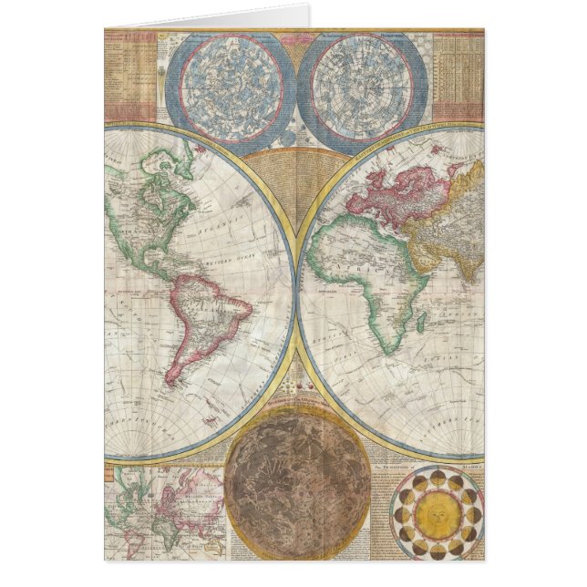 CARTE MONDIALE VINTAGE (Devant)