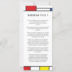 Carte Mondrial Minimaliste Géométrique De Stijl Art Mode