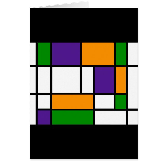 Carte Mondrian - Couleurs secondaires (Devant)