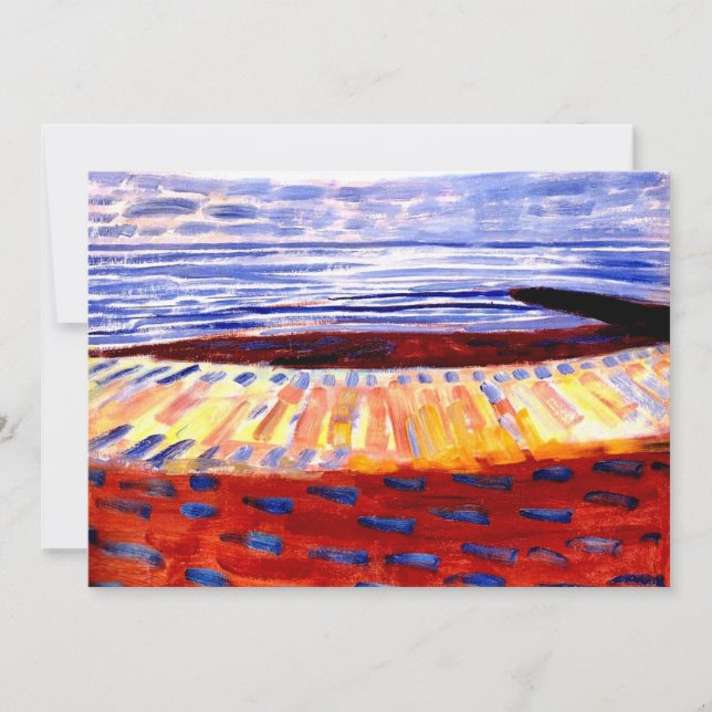 Carte Mondrian - Mer Après Coucher Du Soleil, (Devant)