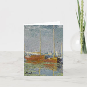 Carte MONET Argenteuil SAILBOATS on the Seine Note Cards
