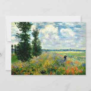 Carte Monet - Champ de pavot, Argenteuil