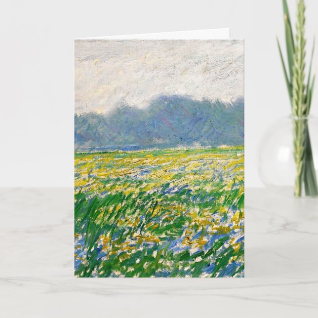 Carte Monet - Le champ d'Iris à Giverny (Devant)