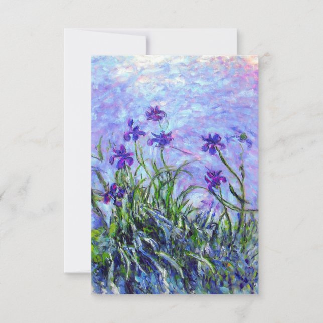 Carte Monet Lilac Irises (Devant)