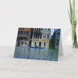 Carte Monet - Palazzo Dario, célèbre peinture,