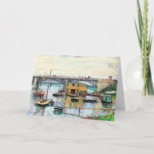 Carte Monet - Pont à Argenteuil le jour gris (Devant)