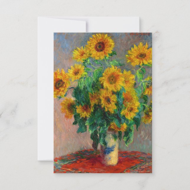 Carte Monet Sunflower (Devant)