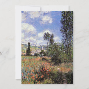 Carte Monet - Voie dans le champ de pavot
