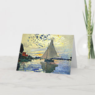 Carte Monet - Voilier au Petit Gennevilliers