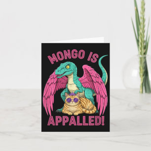 Carte Mongo est consterné jeu rapace chat drôle rétro