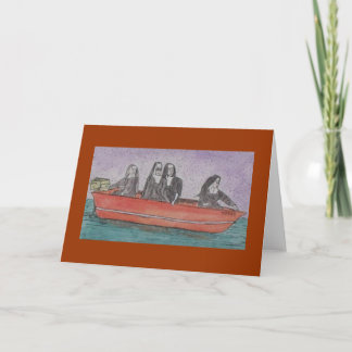 Carte moniales en bateau