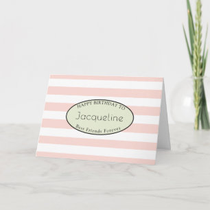 Carte Monnaie Féminine Pink Stripe de l'Ami BFF