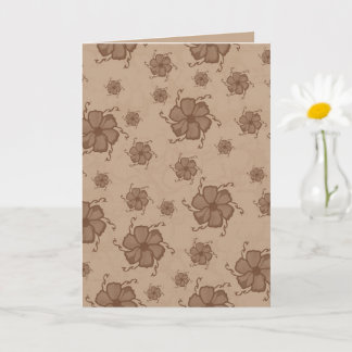 Carte monochrome FTF 5x7 vierge aux tons terreux