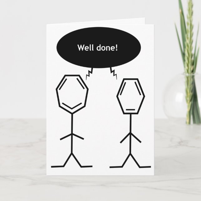 Carte monsieur benzene, bien joué ! (Devant)