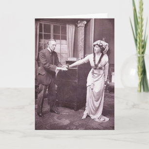 Carte Monsieur Gérald du Maurier et Mlle Ellis Jeffreys