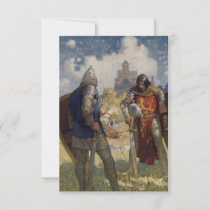 Carte Monsieur Lancelot du Lac, Chevalier de la Table Ro