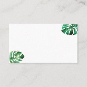Carte Monstera Leaf Place