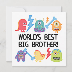 Carte Monsters World's Best Big Brother
