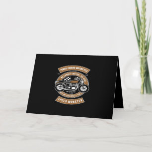 Carte monstre de vitesse motocyclette de croiseur de pui