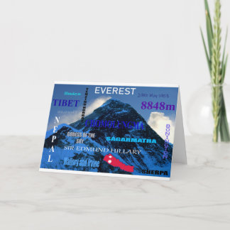 Carte Mont Everest