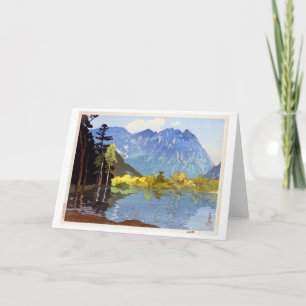 Carte Mont Hotaka, Hiroshi Yoshida, coupe de bois