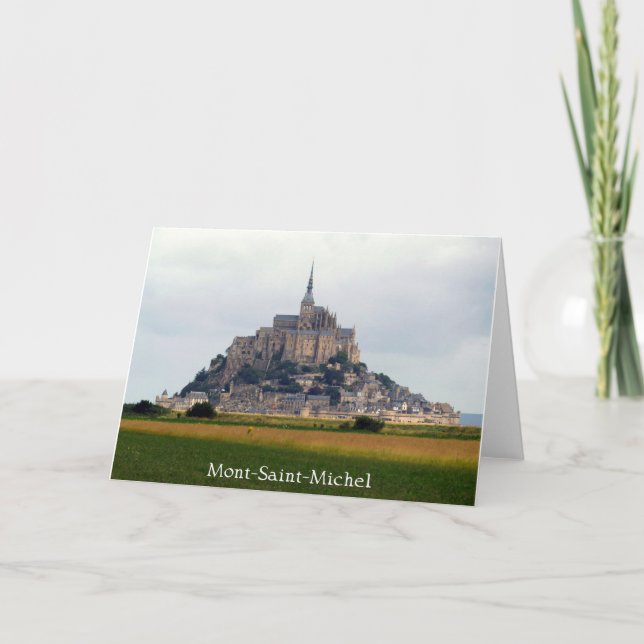 Carte Mont-Saint-Michel Vue Riverbank, Normandie, France (Devant)