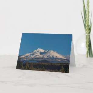 CARTE MONT SHASTA AVEC CHEVAL ET RIDER