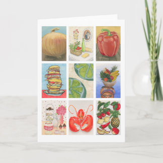 Carte Montage de défi de nourriture