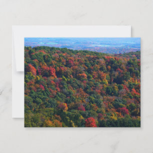 Carte Montagnes Appalaches en automne