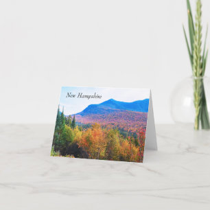 Carte Montagnes d'automne du New Hampshire