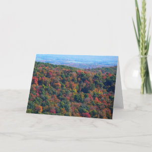 Carte Montagnes des Appalaches à l'automne