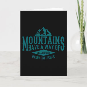 Carte MONTAGNES DISANT Drôle Randonnée Randonneurs Voyag
