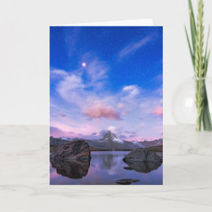Carte Montagnes Matterhorn & Lake Stellisee