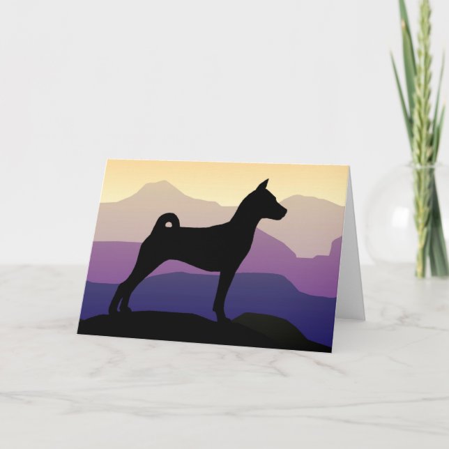 Carte Montagnes pourpres Basenji (Devant)