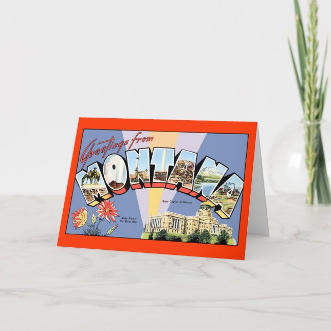 Carte Montana Greetings (Devant)