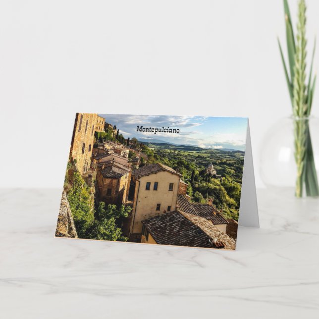 Carte Montepulciano, Toscane, Italie  (Devant)