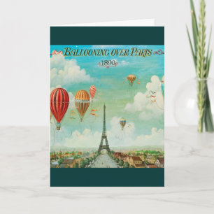 Carte Monter en ballon au-dessus de l'illustration de