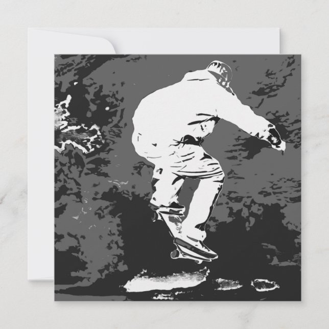 Carte Monter la tempête - Skateboarder (Devant)