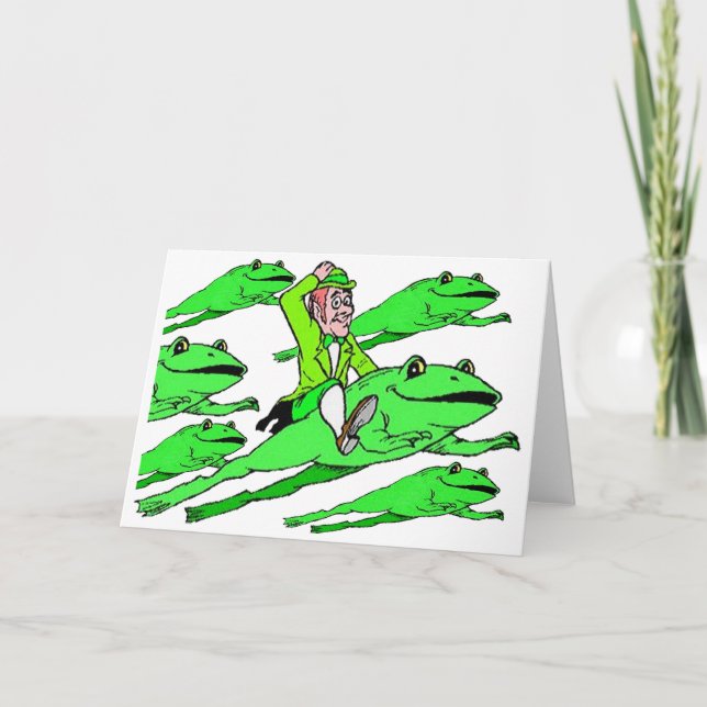 Carte Monter une grenouille le jour de la Saint-Patrick (Devant)