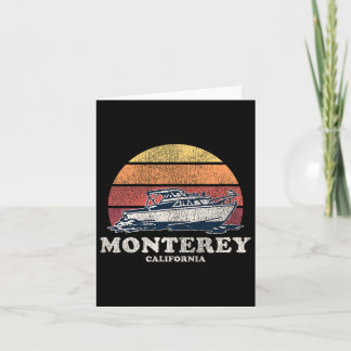 Carte Monterey Ca Bateau Vintage les années 70 Conceptio