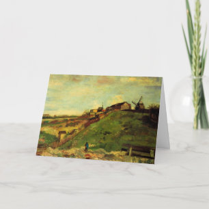 Carte Montmartre : Carrière, les moulins par Vincent van